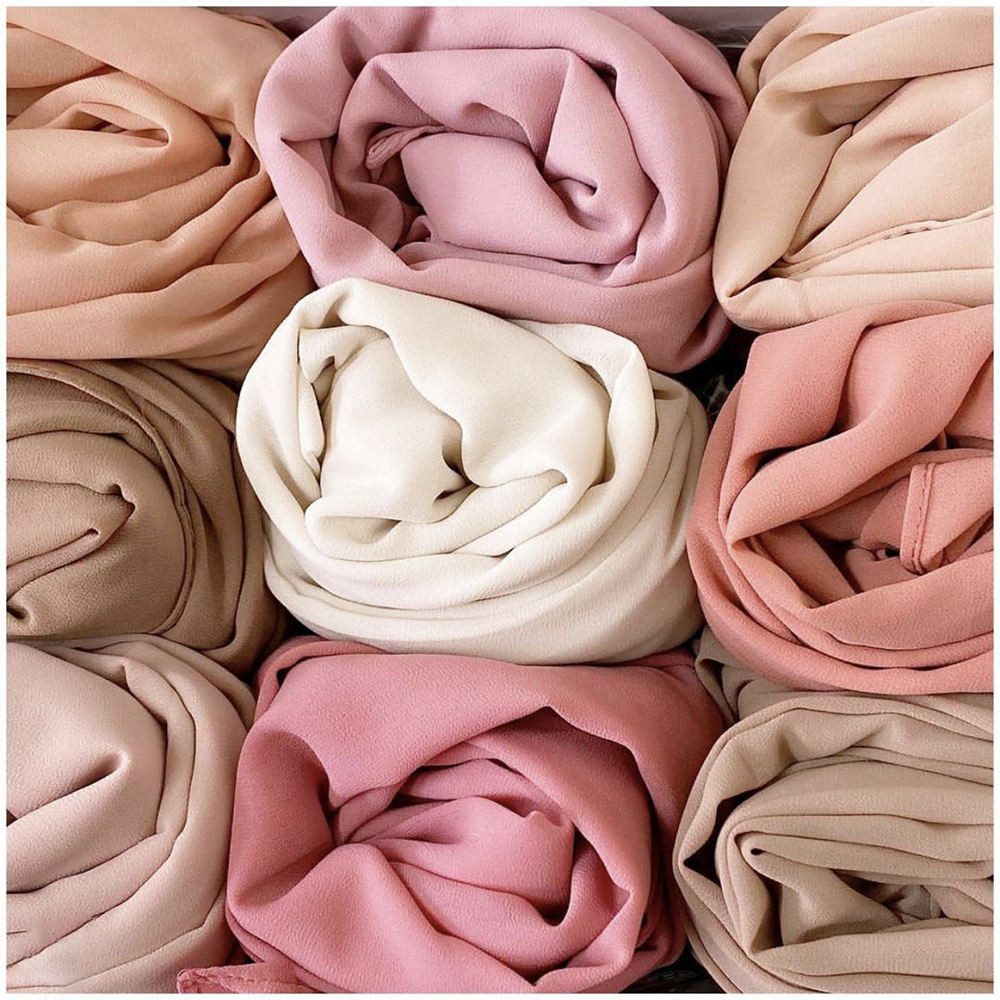 Solid Color Muslim Chiffon Hijab Solid Color Muslim Chiffon Hijab