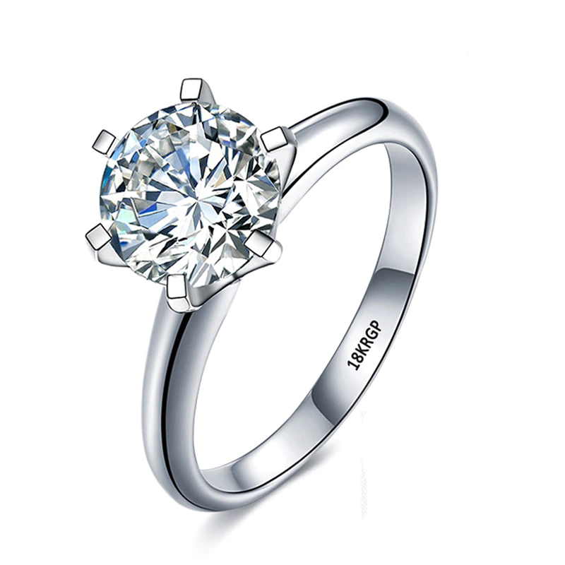 18K White Gold Ring for Women 18K White Gold Ring for Women